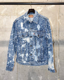 Vintage 1990s《Levi’s》“76506” All-Over Distressed Bleached Denim Jacket
