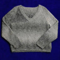 Vintage Hand Made Mohair V-Neck Knit