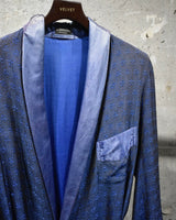 Vintage《The BROADWAY》1950s Rose Patterned Silk Robe