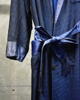 Vintage《The BROADWAY》1950s Rose Patterned Silk Robe
