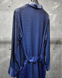 Vintage《The BROADWAY》1950s Rose Patterned Silk Robe