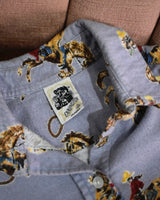 Vintage《KENNINGTON》1970s Cow Boy Patterned Flannel Shirt