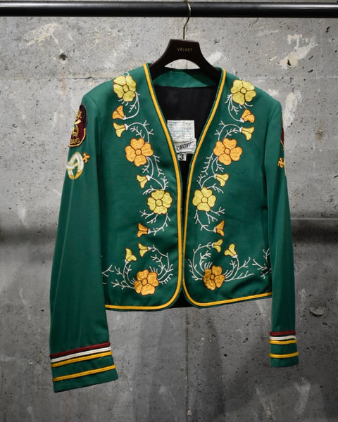 Vintage《MIRMONT》1950s Flower Embroidered Jacket