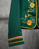 Vintage《MIRMONT》1950s Flower Embroidered Jacket