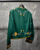 Vintage《MIRMONT》1950s Flower Embroidered Jacket