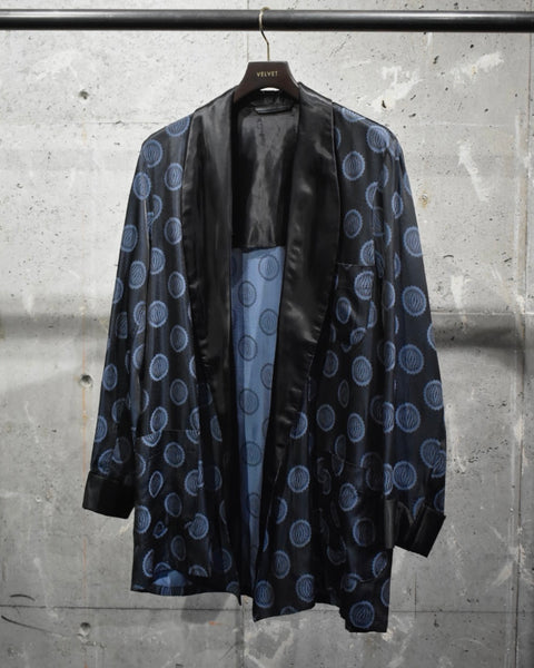 Vintage 1950s Atomic Patterned Smoking Jacket