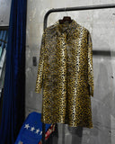 Vintage《GALE HAYMN》Leopard Print Trench Coat