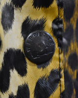 Vintage《GALE HAYMN》Leopard Print Trench Coat