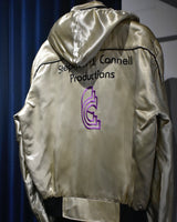 Vintage《Stephen J. Cannell Productions》1980s-1990s Two-way gold satin jacket