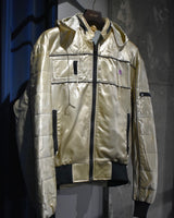 Vintage《Stephen J. Cannell Productions》1980s-1990s Two-way gold satin jacket