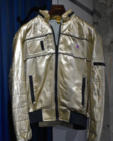 Vintage《Stephen J. Cannell Productions》1980s-1990s Two-way gold satin jacket