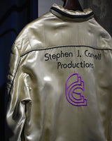 Vintage《Stephen J. Cannell Productions》1980s-1990s Two-way gold satin jacket