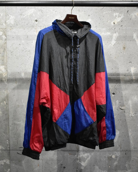 Vintage《PRO SPIRIT》1990s Geometric Patterned Nylon Jacket