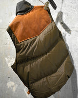 Vintage《Wilson》1970s Leather Docking Down Vest