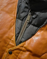 Vintage《Wilson》1970s Leather Docking Down Vest