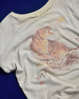 Vintage "Shimikomi" Tiger Half Sleeve Sweatshirt