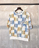 Vintage 1950s《Barclay》Brushstroke Check T-shirt