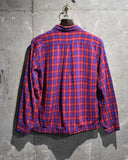 Vintage《Fraternity Prep》1950s Rayon Check Shirt