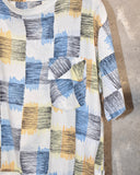 Vintage 1950s《Barclay》Brushstroke Check T-shirt