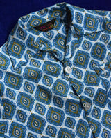 Vintage《CLUB 707》1970s Wallpaper Print Pajama Shirt