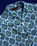 Vintage《CLUB 707》1970s Wallpaper Print Pajama Shirt