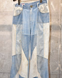 Vintage 1970s《CIWONE CIMONE》Patchwork Denim Pants