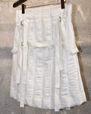 Archive《nu》Belted White Skirt