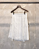 Archive《nu》Belted White Skirt