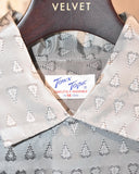 Vintage 1950s《TOWN TOPIC》 "Deadstock" Fine Patterned Silk Shirt