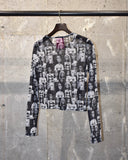 Archive《FOREVER 21》×《Barbie》Barbie Portrait Collage Mesh Long T-shirt