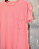 Vintage 1990s《Hanes》"Salmon Pink" Pocket T-shirt