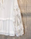 Vintage《Alice Blue》 Floral Lace Sleeve Blouse