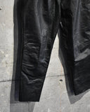Vintage《Joffs》1990s-2000s Two-tuck Leather Slacks