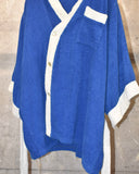 Vintage 1960s《weldon》 Blue Pile Robe