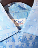 Vintage 1950s《TOWN TOPIC》 "Deadstock" Fine Patterned Silk Shirt