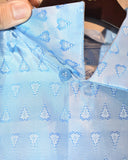 Vintage 1950s《TOWN TOPIC》 "Deadstock" Fine Patterned Silk Shirt