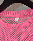 Vintage 1990s “Pink” Mesh Long Sleeve T-shirt