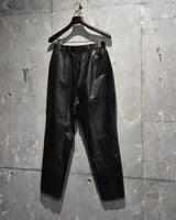 Vintage《Joffs》1990s-2000s Two-tuck Leather Slacks