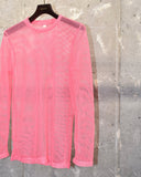 Vintage 1990s “Pink” Mesh Long Sleeve T-shirt
