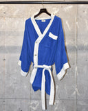 Vintage 1960s《weldon》 Blue Pile Robe