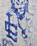 Vintage 1970s《RUSSELL SOUTHERN COMPANY》“VARSITY TRACK” Flock Print T-shirt