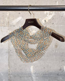 Vintage Argyle Patterned Old Beads Necklace