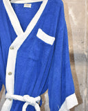 Vintage 1960s《weldon》 Blue Pile Robe