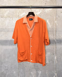 Vintage 1960s《Darwin》 Layered Rayon Open Collar Shirt