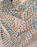 Vintage Argyle Patterned Old Beads Necklace