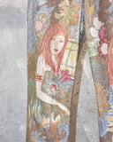Vintage 1960s-1970s《Wrangler》“John Lennon” Hand-drawn Art Printed Psychedelic Pants