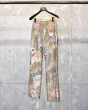 Vintage 1960s-1970s《Wrangler》“John Lennon” Hand-drawn Art Printed Psychedelic Pants
