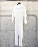 Vintage 1980s《DRESSY SWEATS》Sweat Fabric Jumpsuit