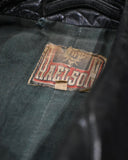 Vintage《HAELSON》1950s Deep Green Double-breasted Leather Riders Jacket