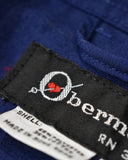Vintage《Obermeyer》1970s Silver Square Button Stand Collar Shirt